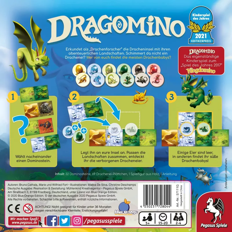 Dragomino, galda spēle Bērnu gada spēle 2021