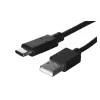 USB A uz USB C kabelis LANBERG CA-USBO-20CU-0018-BK — USB 2.0, 1,8 m, melns