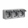 Kontaktligzda Schuko GIRA 4789 30, 16 A, 250 V, pelēks plastmasas korpuss