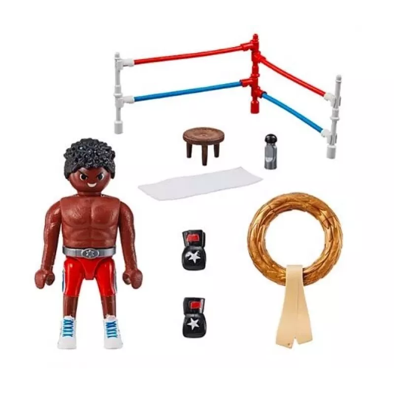Playmobil Boksa čempiona būvēšanas komplekts ar darbības figūru