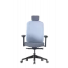 Up Up Athene ergonomiskais biroja krēsls melns, pelēks + zils audums
