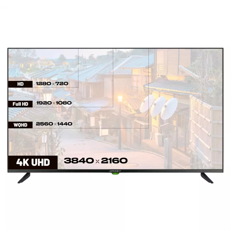 109,2cm/43 (3840x2160) JAPANNEXT JN-IPS430UHD60F 16:9 IPS 60Hz HDMI USB WLAN Speaker Melns