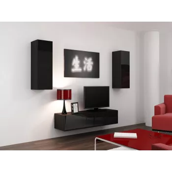 Cama TV statīvs VIGO 140 30/140/40 melns/melns glancēts