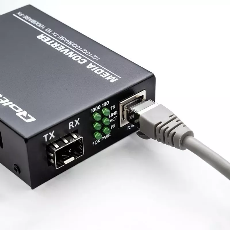 Mediju pārveidotājs SWITCH Ethernet 1x RJ45 1x SFP