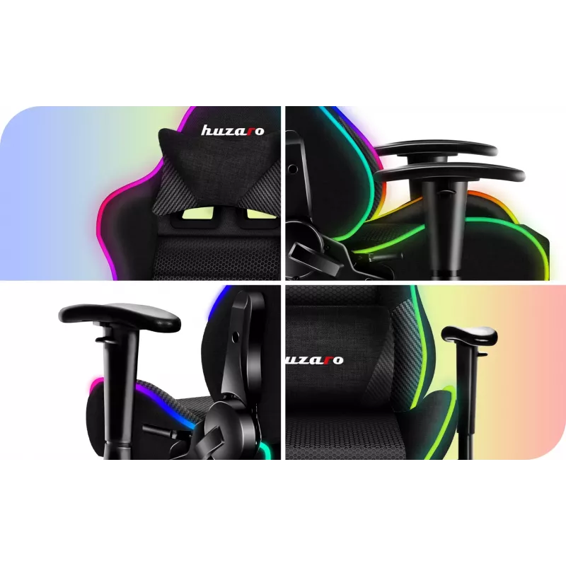 GAMING KRĒSLS BĒRNIEM HUZARO RANGER 6.0 RGB MESH
