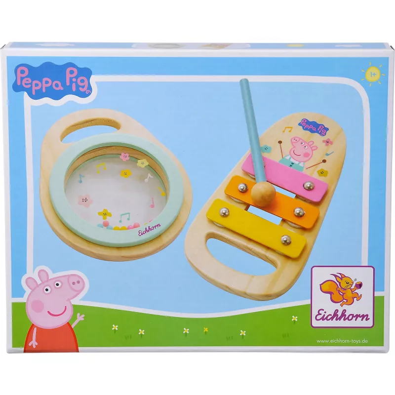 Peppa Pig Wood-Musikset, mūzikas rotaļlieta 2-daļīga