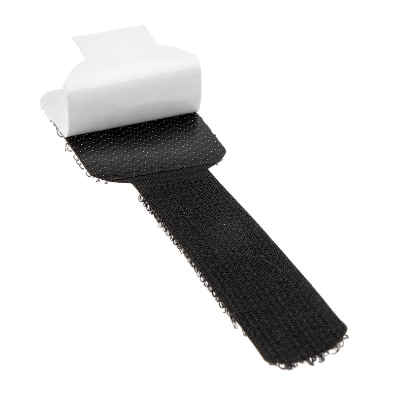 LABEL THE CABLE PRO Sienas Velcro Kabeļu Turētāju Komplekts 50 gab. - melns