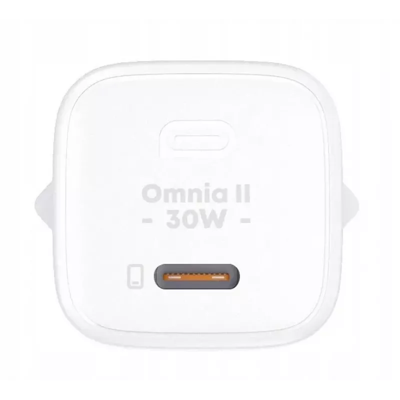 Sienas lādētājs PA-B1L Balts Omnia II Mini 1xUSB-C PowerDelivery 30W 5A
