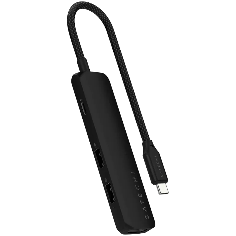 Satechi ST-P4SK saskarnes centrmezgls USB Type-C 10000 Mbit/s Melns