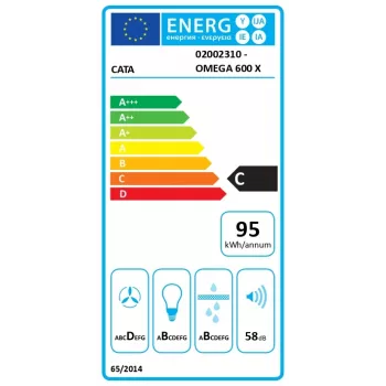 Tvaika nosūcējs CATA OMEGA 600 X/M sienas stiprinājums C klase