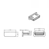 Kontaktligzdas aizsargvāciņš HDMI mini-C DeLOCK 64028