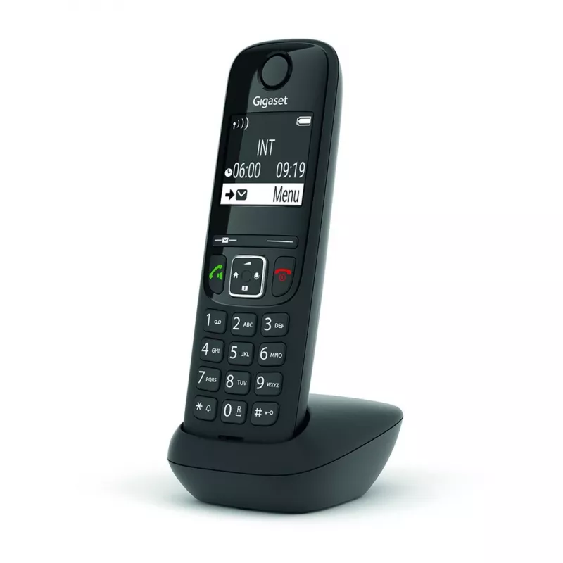 Analogais/DECT telefons Gigaset AS690HX Bezvadu klausule Zvanītāja ID Melns