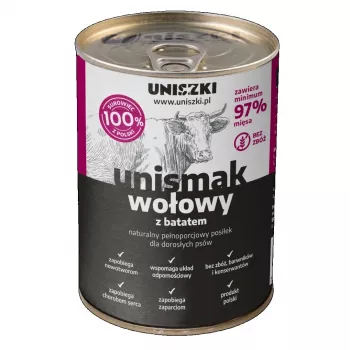 Mitrā suņu barība UNISZKI Unismak Liellopa gaļa 400g — liellopa gaļa, 400 g