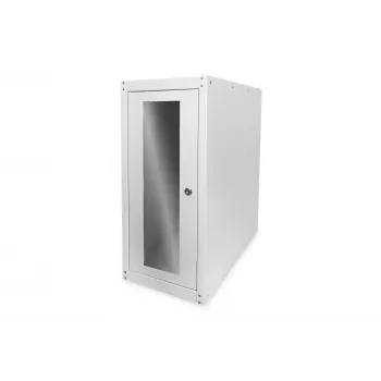 Digitus datora korpuss ar stikla durvīm, uz riteņiem, slēdzams, ar ventilācijas spraugām