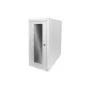 Digitus datora korpuss ar stikla durvīm, uz riteņiem, slēdzams, ar ventilācijas spraugām