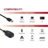 Equip 133347 USB kabelis USB 3.2 Gen 1 (3.1 Gen 1) 10 m USB A Melns