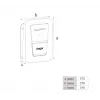 Pie sienas montējama EV uzlādes stacija Hager witty one 11 kW 3 fāžu ar 2. tipa ligzdu, RFID, Bluetooth, 4,5 m kabelis, IP55, IK10