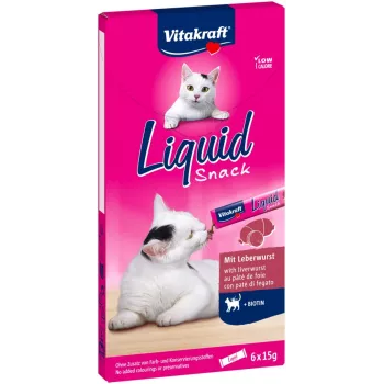 Kaķu našķis Vitakraft VITAKRAFT Liquid Snack pastas vistas 6 x 15 g