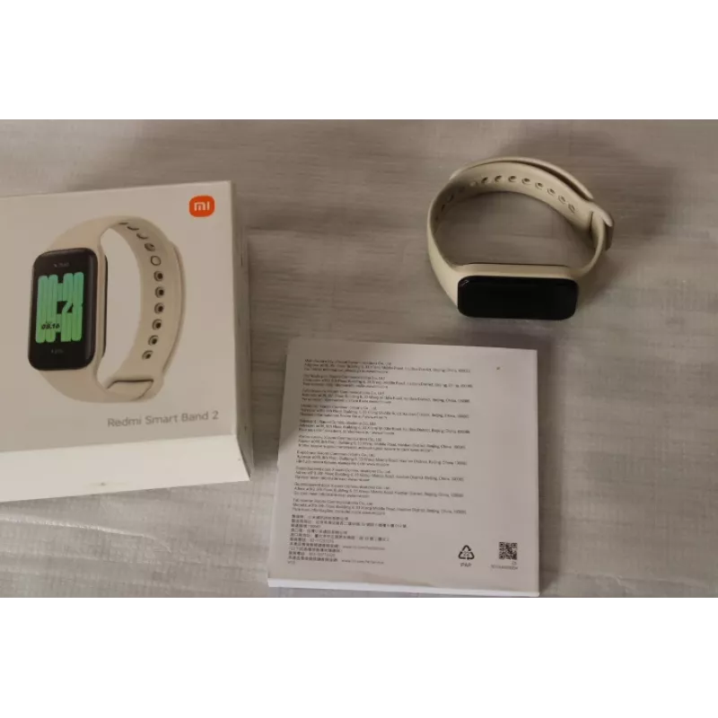 IZPĀRDOTS. Xiaomi Redmi | Smart Band 2 | Fitnesa izsekotājs | Skārienekrāns | Sirds ritma monitors | Ūdensizturīgs | Bluetooth | LIETOTS, BEZ LĀDĒTĀJA | Ziloņkaula
