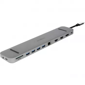 ALLNET PSUC2501 - USB 3.2 Gen 1 (3.1 Gen 1) Type-C - 3.5mm - DisplayPort - HDMI - RJ-45 - USB 3.2 Gen 1 (3.1 Gen 1) Type-A - USB 3.2 Gen 1 (3.1 Gen 1) Type-C - 3840 x 2160 pikseļi -