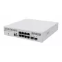 Pārvaldāms L3 slēdzis MikroTik CRS310-8G+2S+IN — 8× 2.5G RJ-45, 2× SFP+, PoE, 1U rack montāža, Balts