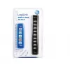 LogiLink UA0096 interfeisa centrmezgls 480 Mbit/s Melns