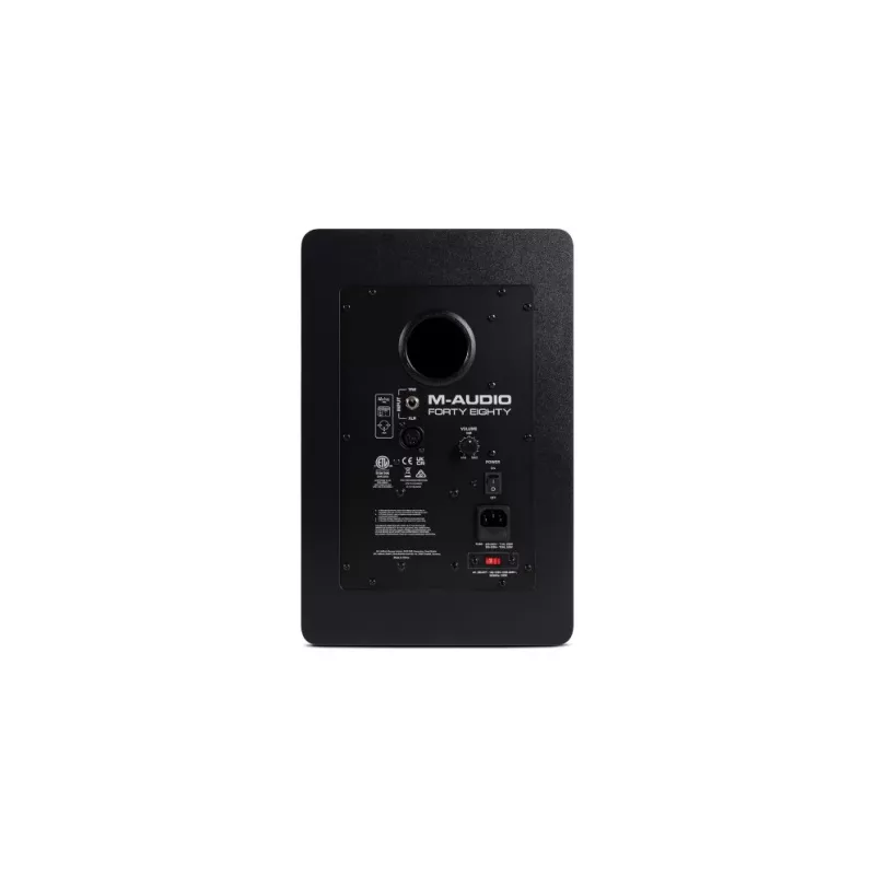 Aktīvais monitora skaļrunis M‑Audio Forty Eighty, 80 W, 2‑joslu, 8 collu zemfrekvenču skaļrunis, 1,25 collu augstfrekvenču skaļrunis, XLR/TRS ieejas, MDF korpuss