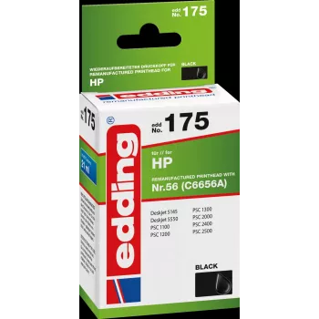 EDDING EDD-175 - saderīgs - Melns - HP - HP Color Copier 410 HP Color Copier 1315 HP Color Copier 7450 HP Deskjet 5100 HP Deskjet 5145 HP...