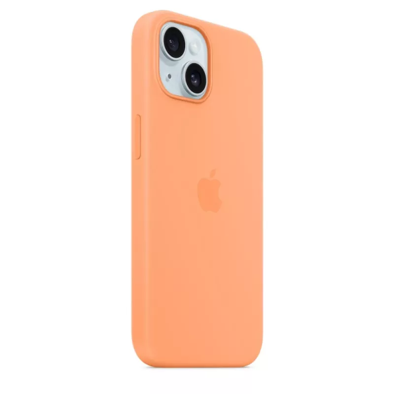 Apple iPhone 15 Silikona maciņš ar MagSafe - oranža Sorbet