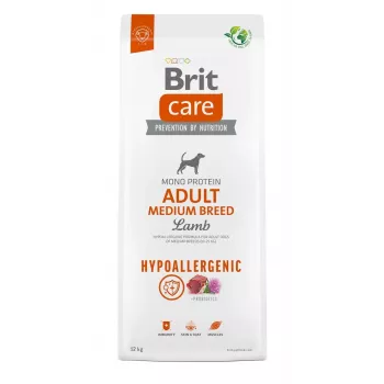 BRIT Care hipoalerģiska pieaugušu vidēju šķirņu suņu barība ar jēru - sausā suņu barība - 12 kg