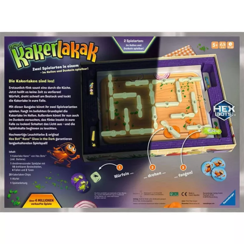 Kakerlakak Glow in the Dark, galda spēle