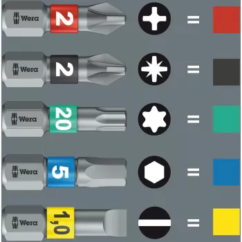 Kraftform compact Stubby Magazin 1 uzgaļu komplekts (melns/zaļš, 7 daļas)