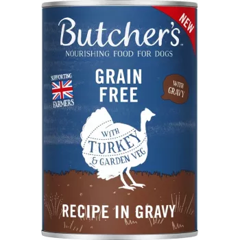 BUTCHER'S Oriģināls Mega pack maisījums ar dārzeņiem mērcē — mitrā suņu barība — 6 x 400g