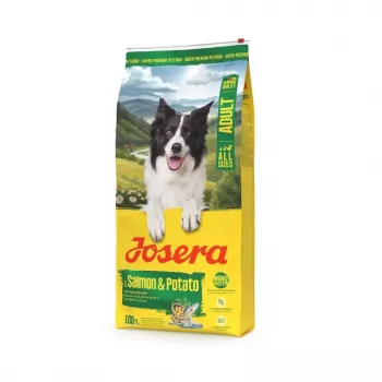 Sausā suņu barība JOSERA Adult Salmon & Potato 12.5 kg — pieaugušu suņu uzturēšanai, lasis un kartupelis