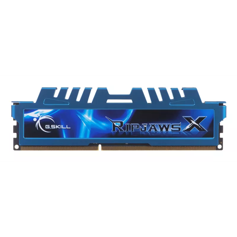 G.Skill 16GB Ripjaws X Dual Channel Memory Kit - zils (2x 8GB, DDR3 1600MHz, 1,5 V, F3-1600C9D-16GXM, XMP gatavs)