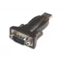 Microconnect USBADB9FC kabeļa savienotāju adapteris RS232 USB A melns