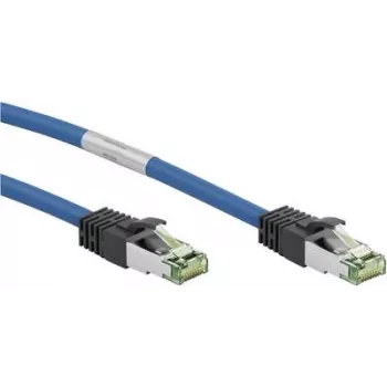 Goobay CAT 8.1 komutācijas kabelis, S/FTP (PiMF), Blue, 25 m - LSZH Halogen-Free, Copper AWG 24 (55120)