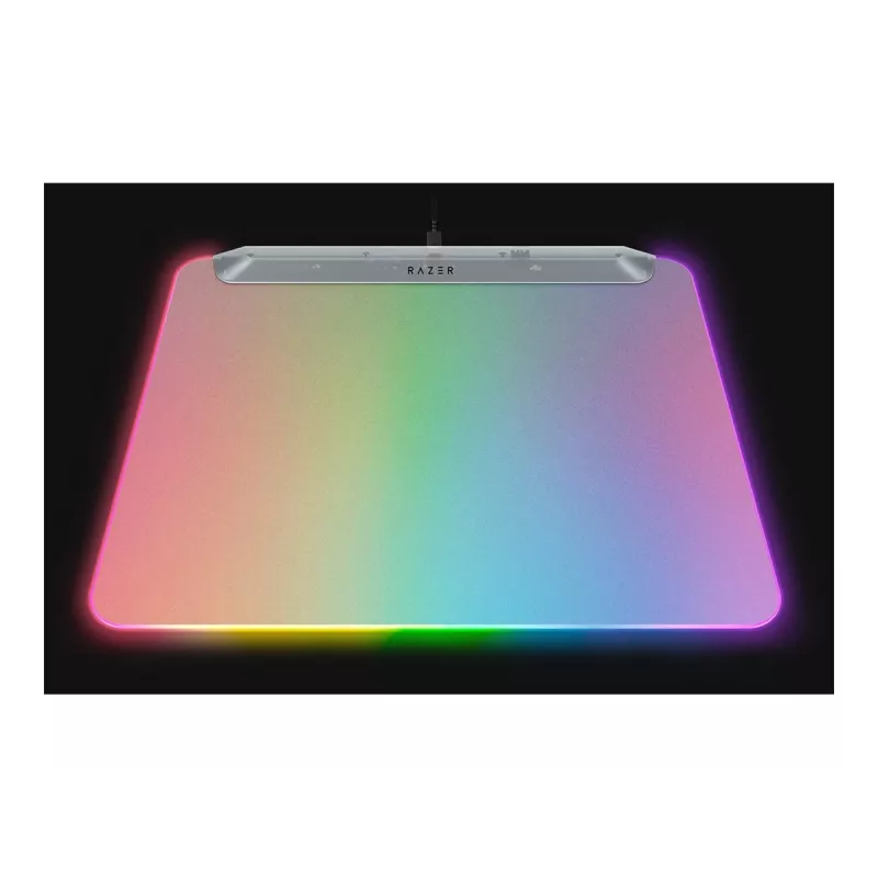Spēļu peles paliktnis Razer Firefly V2 Pro balta — RGB apgaismojums, USB barošana, neslīdoša pamatne