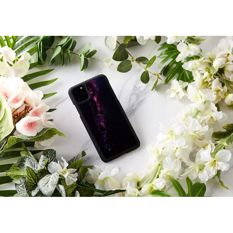 Viedtālruņa maciņš iKins iPhone 11 Pro Max — Milky Way Melns