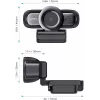 Webkamera AUKEY PC-LM3 2 MP 1920 x 1080 pikseļi USB 2.0 Melna