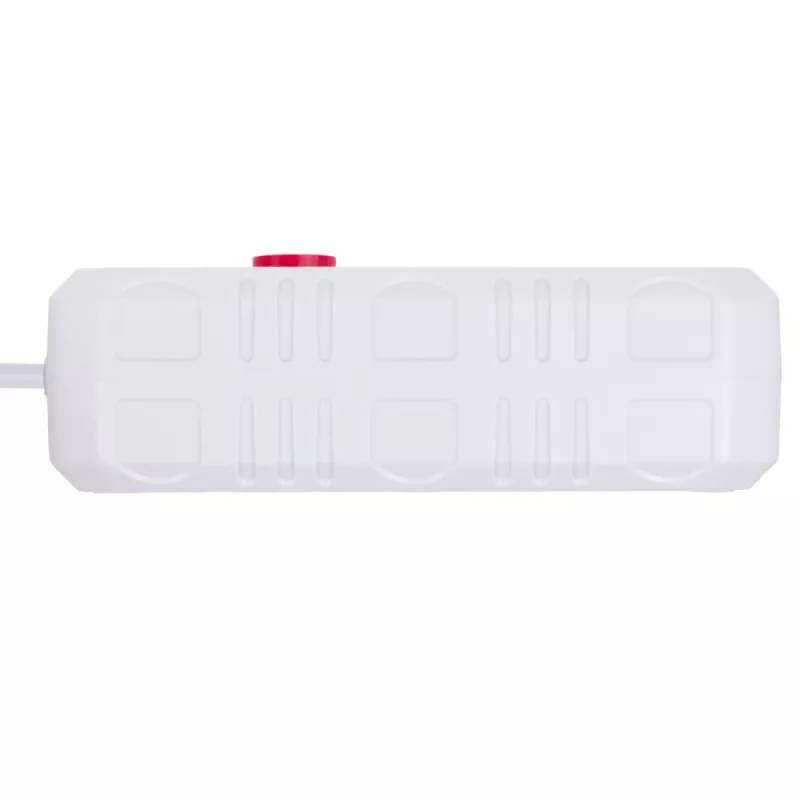 Strāvas sadalītājs MACLEAN MCE387 W — 2 rozetes, 3×USB A, 110–240V, 2500W, 1,5 m kabelis, balts