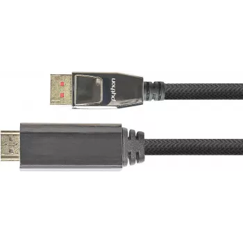 GC M0218 - DisplayPort 1.4 uz HDMI 2.0 A spraudnis, 3 m, melns - digitālais/displeja/video (GC-M0218)
