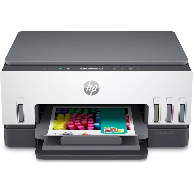 Daudzfunkciju printeris HP Smart Tank 670 — termālā tintes druka, krāsu, A4, Wi‑Fi/Bluetooth, duplekss, 4800x1200 DPI