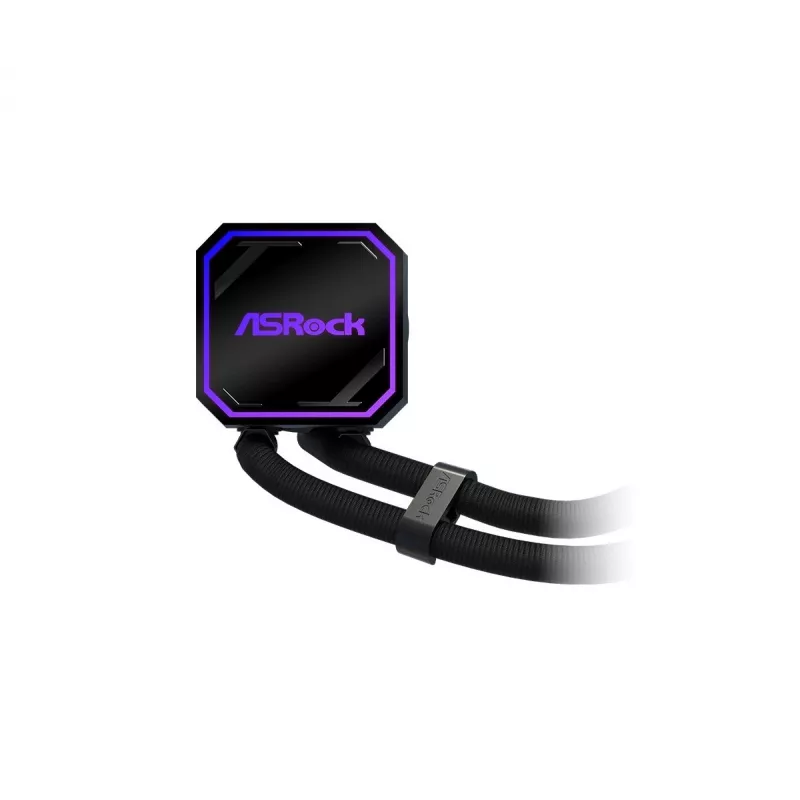 CPU dzesētājs ASROCK Pro 360 ARGB Melns — ASROCK modelis 90-APRA36-BAAGA6, 360mm AIO šķidruma dzesētājs, ARGB apgaismojums