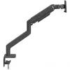 Monitora kronšteins DIGITUS Single, skava, līdz 49 collām (124,5 cm), 20 kg, VESA 75x75–100x100, slīpums -20° līdz 50°, augstumā regulējams, melns
