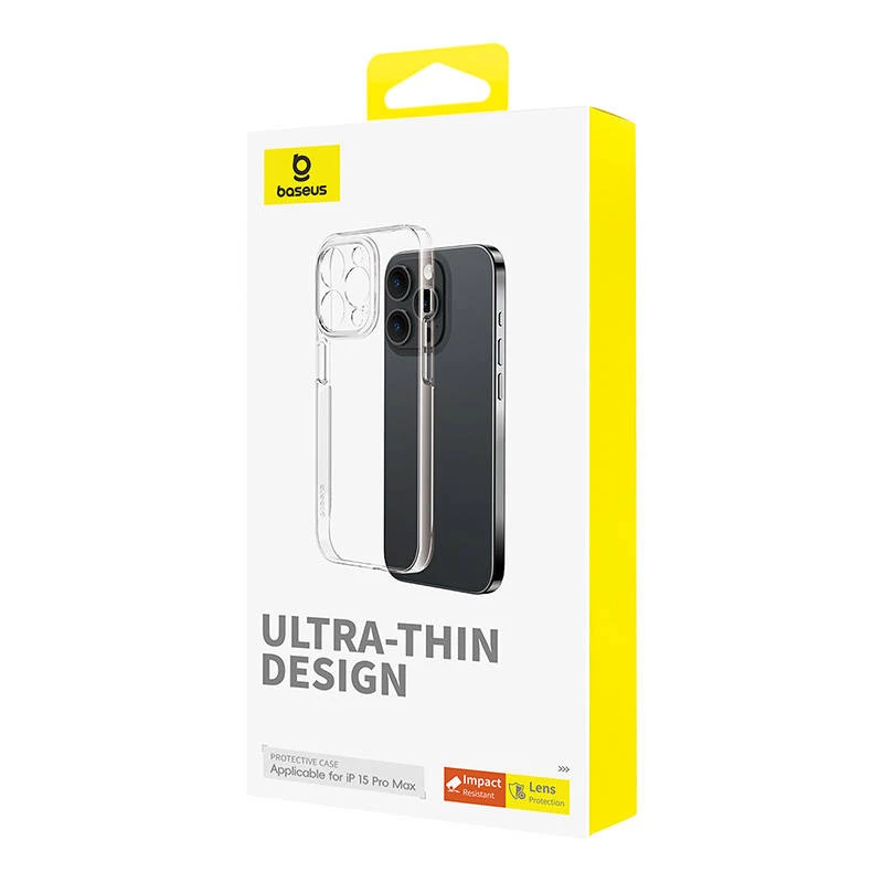 Telefona maciņš iPhone 15 Pro Max Baseus OS-Lucent sērija (caurspīdīgs)