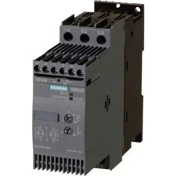 Siemens mīkstais starteris motora jauda pie 400 V 22 kW motora jauda pie 230 V 11 kW 400 V maiņstrāva nominālā strāva 45 A 3RW3036 (3RW3036-1BB14)