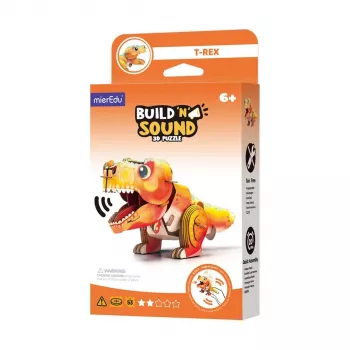 Puzle 3D MierEdu Build and Listen - Tiranozaurs Reks