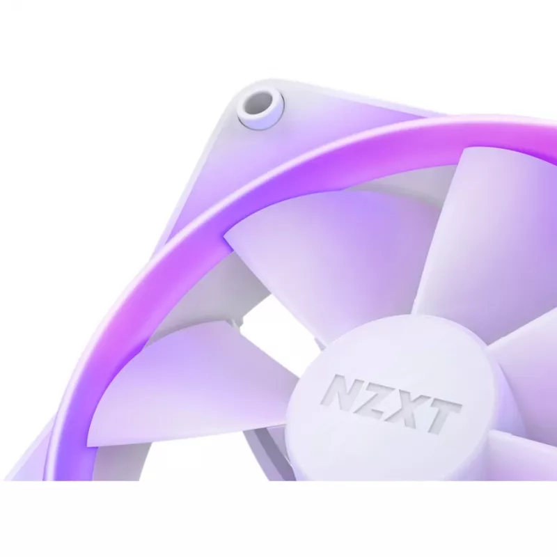 NZXT F140 RGB 140mm divu ventilatoru komplekts, balts