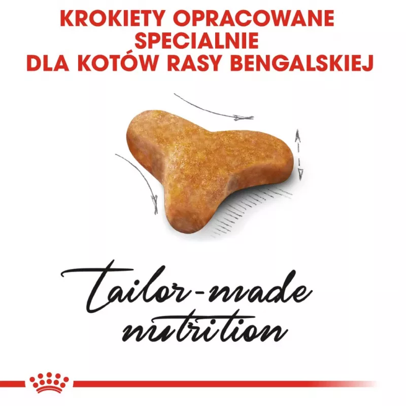 Sausā kaķu barība Royal Canin Bengal Adult 10 kg — vista, 40% olbaltumvielu, 18% tauku
